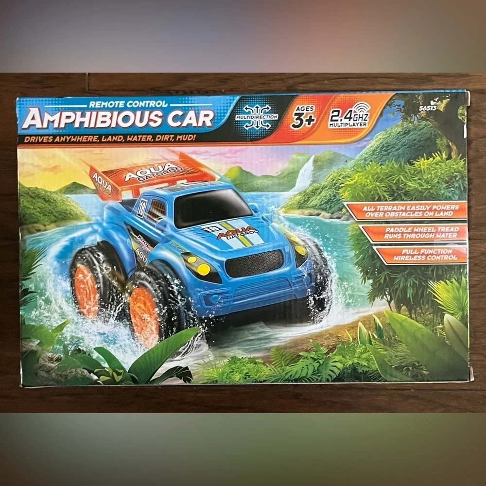 NEW Amphibious Remote Control Car Monster Truck Toy OPEN BOX